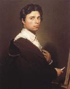 Jean Auguste Dominique Ingres Self-portrait at the Easel (mk04) china oil painting artist